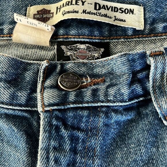 Harley-Davidson Classic Blue Denim Jeans 5 Pocket 36x30 - Picture 5 of 11